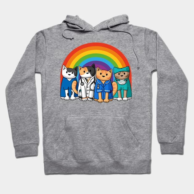 Rainbow Medics Hoodie by Doodlecats 